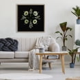 thumbnail image 3 of Stupell Industries Coastal Leaves & Wildflowers on Black Brown Floating Frame Canvas Art, 25 x 25, by Beth Adoette, 3 of 8