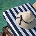thumbnail image 3 of Arkwright Oversized California Beach Towels - Ringspun Cotton Pool Towel - 30 x 70 in. - (4 Pack) Navy Blue, 3 of 7