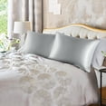 thumbnail image 2 of HLONK Satin Pillowcases Set of 2  with Envelope Closure White, 2 of 7