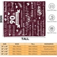 thumbnail image 7 of Yibo 60th Birthday Gifts for Her Blanket Flannel Soft and Comfortable Anti-static Bed Sofa Blanket, 7 of 7