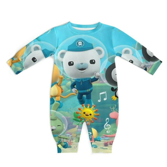 The Octonauts Unisex Baby Boy Girl Rompers Long Sleeve Infant Jumpsuits Babies' Outfits Fall Winter Clothes 0-3M
