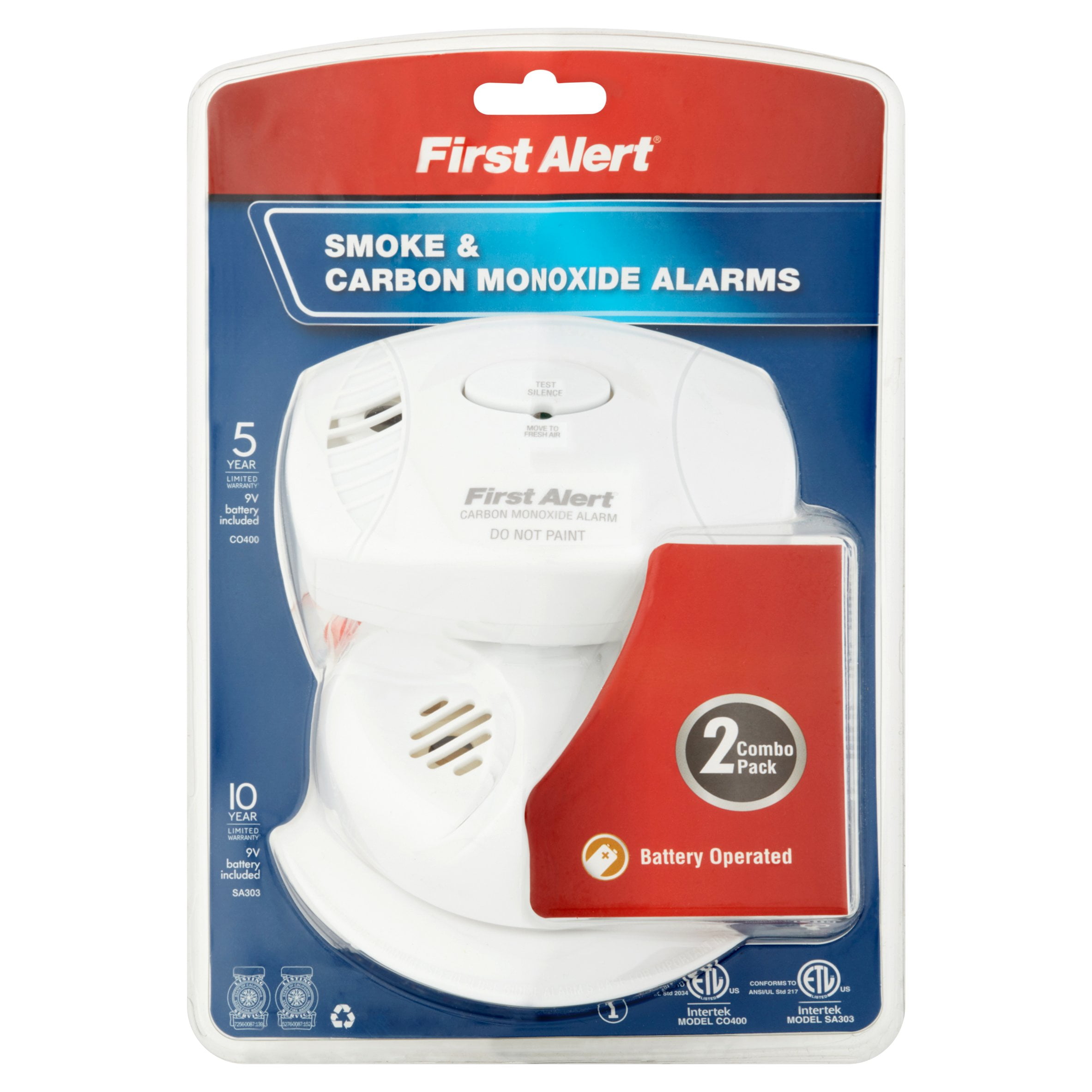 Buy First Alert SCO403 Carbon Monoxide and Smoke Detector, Combo Pack by BRK Brands, Inc.