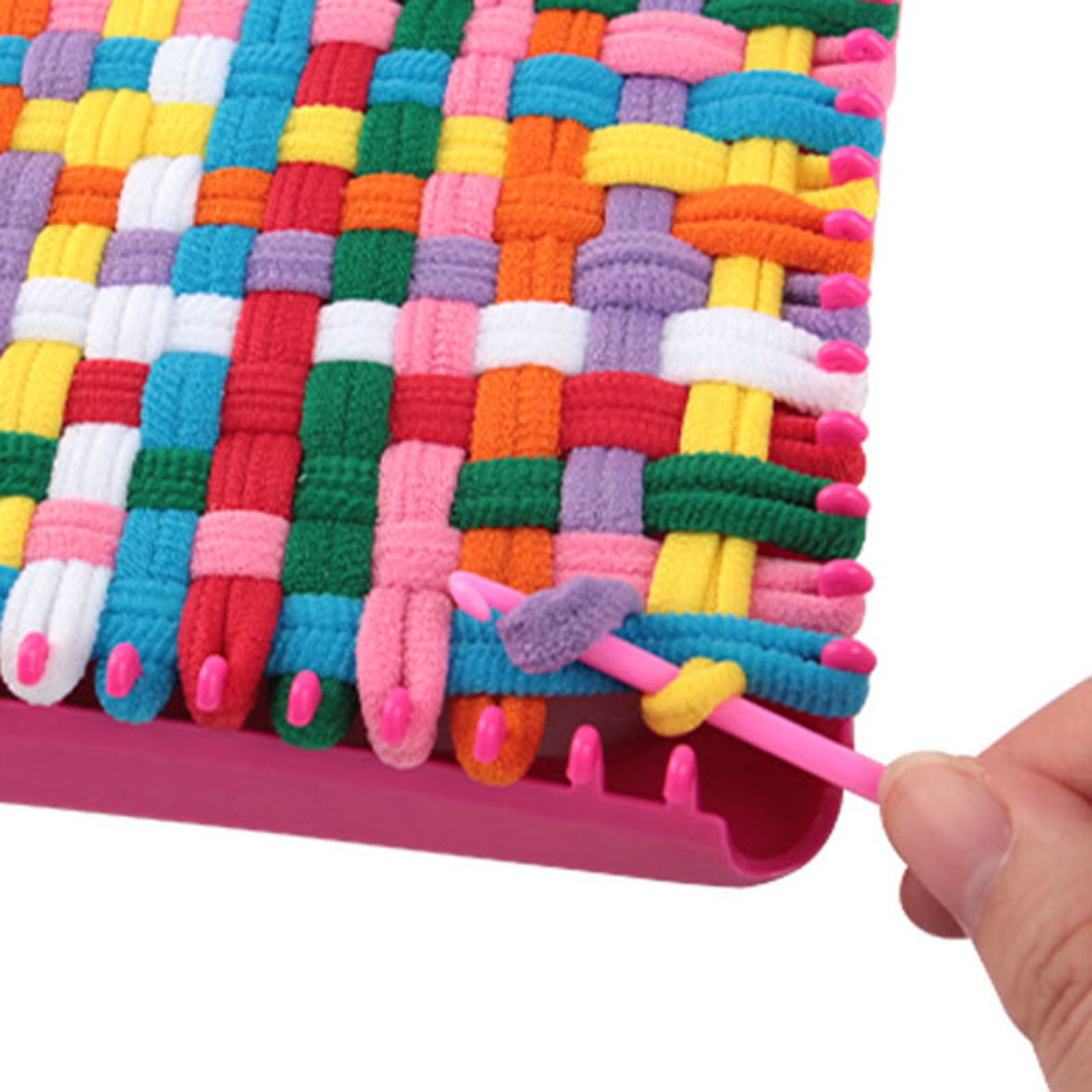 Loom Potholder Loops 8 Color Set, Weaving Loom Refill Loops Elastic Potholder Loom Loops Weaving Craft Loops DIY Crafts Weaving Loom Supplies