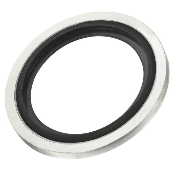 Unique Bargains G3/4 Carbon Steel Nitrile Rubber Bonded Sealing Washers, 5 Pack