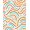 Orange, Pattern 4, variant on ODIKA 4' x 6' Machine Washable Non-Slip Area Rug, Abstract Squiggle High Traffic Rug, Blue, 397751