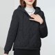 thumbnail image 4 of Parkas de manga larga para mujer, informales, holgadas, lisas, a la moda, con cuello vuelto, abrigo holgado de manga larga, blusa para mujer, 4 of 6