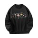 thumbnail image 4 of Sudadera con cuello redondo para mujer, Tops, ropa de otoño e invierno, alfabeto estampado elegante SG, 4 of 8