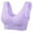 Purple, variant on Sleeping Bras for Women Seamless Bra Feature V-Neck Wire-Free Bra Style W-1053 Purple M