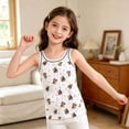 thumbnail image 7 of Asxite Toddler Girls Tank Top Print Sleeveless Crew Neck Casual Breathable Summer Blouses 2PC 0-10Y, 7 of 7