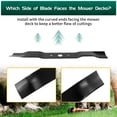 thumbnail image 5 of MO40B410 Lawn Mower Blade Compatible with Greenworks 14 inch Electric Mowers, Replaces C3208090-00 MO09B01 MO14B00, 2 Pack, 5 of 7