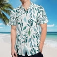 thumbnail image 5 of High Quality Hawaiian Shirts for Men Short Sleeve Aloha Beach Shirt Floral Summer Casual Button Down Shirts Blouses TDKK9N, 5 of 7