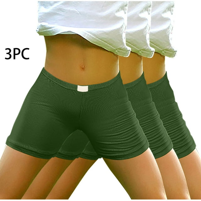 Odeerbi 3-14 Años Niñas 3 Pcs Pantalones Cortos de Bicicleta de Algodón Seguridad de Bajo Vestido Pantalones Cortos de Deslizamiento Pantalones Cortos de Danza de Encaje de Yoga Corta