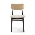 thumbnail image 3 of Mesa rectangular con 4 sillas Alterego ORBE Negro, Natural, Gris, 3 of 4