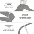 thumbnail image 2 of Homes Supplies Plastic Hangers, Non-Slip Clothing Hangers, 70 Pack, Gray, Strong & Heavy Duty Plastic Coat Hanger, Strap Hooks, 360° Hook, 2 of 10