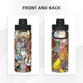 thumbnail image 3 of The Cuphead Show Sports Insulated Water Bottles Kettle Stainless Steel Portable Cup18OZ For Travel Gym School, 3 of 8
