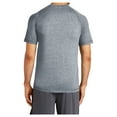 thumbnail image 2 of Yellow Rooster Mens Tri-Blend Wicking Raglan Tee True Navy Heather S, 2 of 6