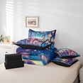 thumbnail image 4 of Erosebridal Princess Castle Bedding Sets Full Size, Tree Botanical Comforter Sets with Sheets, Cartoon Theme Decor, Reversible 7pcs, 4 of 5