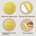 thumbnail image 6 of 25 sheet Self Adhesive golden Foil Embossed Stickers Medal Decoration Sticker Rugby 5x5cm 4pcs/sheet, 6 of 8