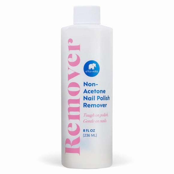 Quitaesmalte de uñas ella+mila sin acetona 240 ml vegano