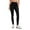 Black, variant on Women Sports Pants Nylon Spandex High Waist Yoga Workout Casual Pants