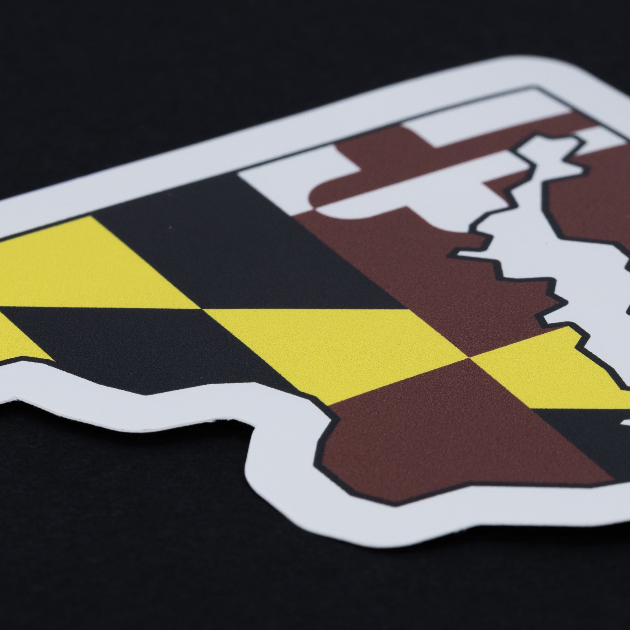 (2 pack) Auto Drive Maryland State Vinyl Automotive Decal, Multicolor, 6.75” x 4”
