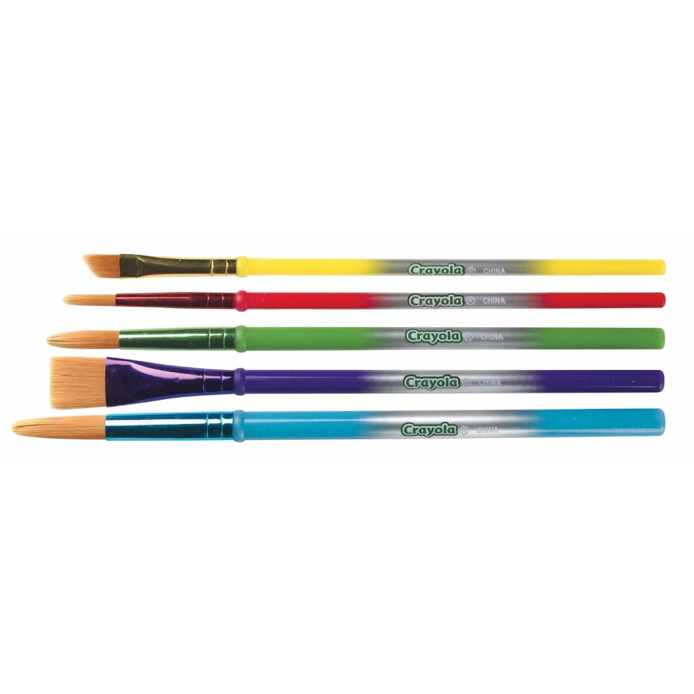 Crayola Round Synthetic Paint Brush Set, Set Of 5