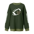 thumbnail image 4 of ZJXFGS Ladies Football Sweatshirtsfootball Pullover Womenfootball Crewneck Womenfootball Mom Sweatshirts for Women Green L, 4 of 4
