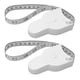 thumbnail image 2 of Cinta métrica corporal con botón de retracción, bloqueo de Pin, diseño ergonómico, cinta métrica portátil para ropa, 2 uds., 2 of 14