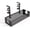 Black, variant on Under Desk Cable Management Tray, 2026 New Adjustable No Drill Cord Organizer with Clamp, Premium Cable Management Box for Home Office Standing Desk Wire Management (White)