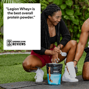 Legion Athletics Whey+ Whey Protein Isolate Powder, Salted Caramel, 22g Protein, 30 Servings, Naturally Sweetened, No Added Sugar