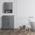 thumbnail image 3 of Teamson Home Mercer Mid Century Modern Removable Wooden Wall Cabinet, 3 of 10