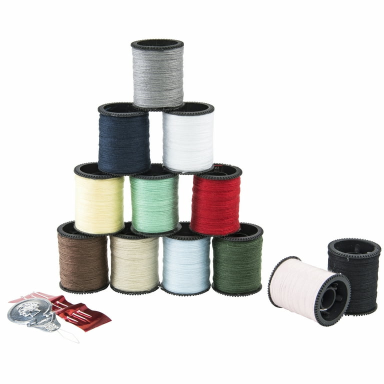 25 Large Spools of 3-PLY Polyester threads - Assorted Pastel Colors