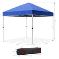 thumbnail image 4 of M optimized 10x10 ft Canopy Tent, Portable Outdoor Pop Up Commercial Canopy Tent with Wheeled Bag, Height Adjustable Straight Legs, Waterproof and UV Protection, 4 of 7