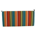 thumbnail image 2 of Blazing Needles 42-inch by 19-inch Patterned Outdoor Spun Polyester Loveseat Cushion, 2 of 3