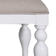 thumbnail image 3 of Liberty Furniture Summer House White Upholstered Dining Bench, 3 of 5