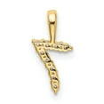 thumbnail image 2 of Finest Gold 14K Yellow Gold Diamond Number 7 Pendant, 2 of 4