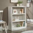 thumbnail image 2 of Pemberly Row 3-Shelf Modern Engineered Wood Bookcase in White Plank, 2 of 10