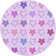 thumbnail image 1 of Ahgly Company Machine Washable Indoor Round Transitional Heliotrope Purple Area Rugs, 6' Round, 1 of 7