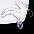 thumbnail image 6 of Lancharmed White Gold Plateds To My Daughter Necklace Natural Stone Purple Crystal Necklace Mother Gifts, 6 of 7
