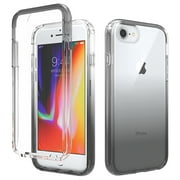 Allytech iPhone SE 2022 Case, iPhone SE 3 Case, Clear TPU Gradient Color Slim Fit Drop Protection Military Grade Shockproof Case Cover for Apple iPhone SE 2022/2020/ iPhone 8/7 -  Black