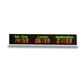 thumbnail image 4 of Three Time Zone World Clock Hotel Digital LED Timer Wall Mounted Cities Name ,Versatile Applications, 4 of 5