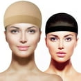thumbnail image 2 of MesaSe 2Pcs Unisex Stretchable Wig Liner Cap Hair Net Elastic Mesh Hairpiece Accessory, 2 of 10
