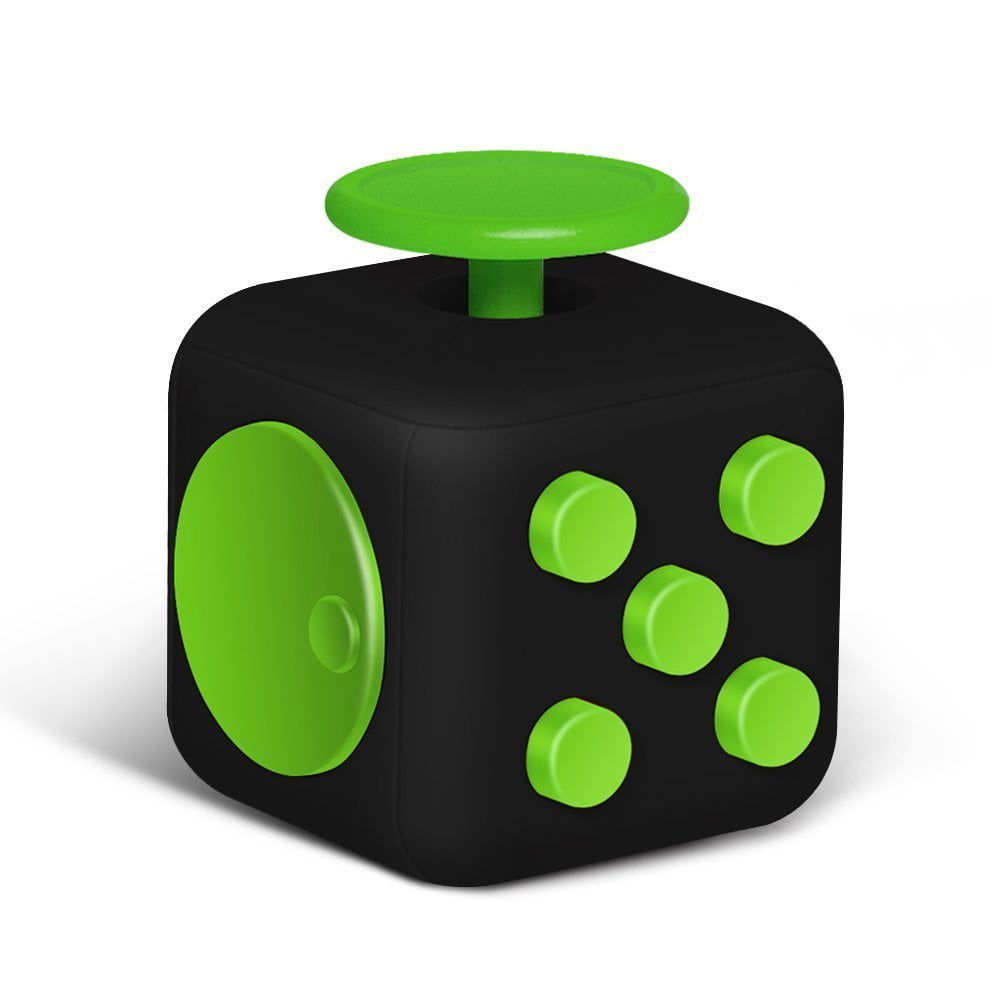 FIDGET DICE 6 Sides Fidget Toys Cube Relieves Stress and Anxiety Cube for Children and Adults 