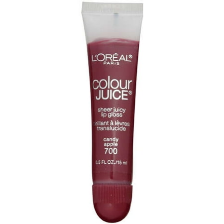 L'Oreal Colour Juice Sheer Juicy Lip Gloss Candy Apple 700 - Walmart.com