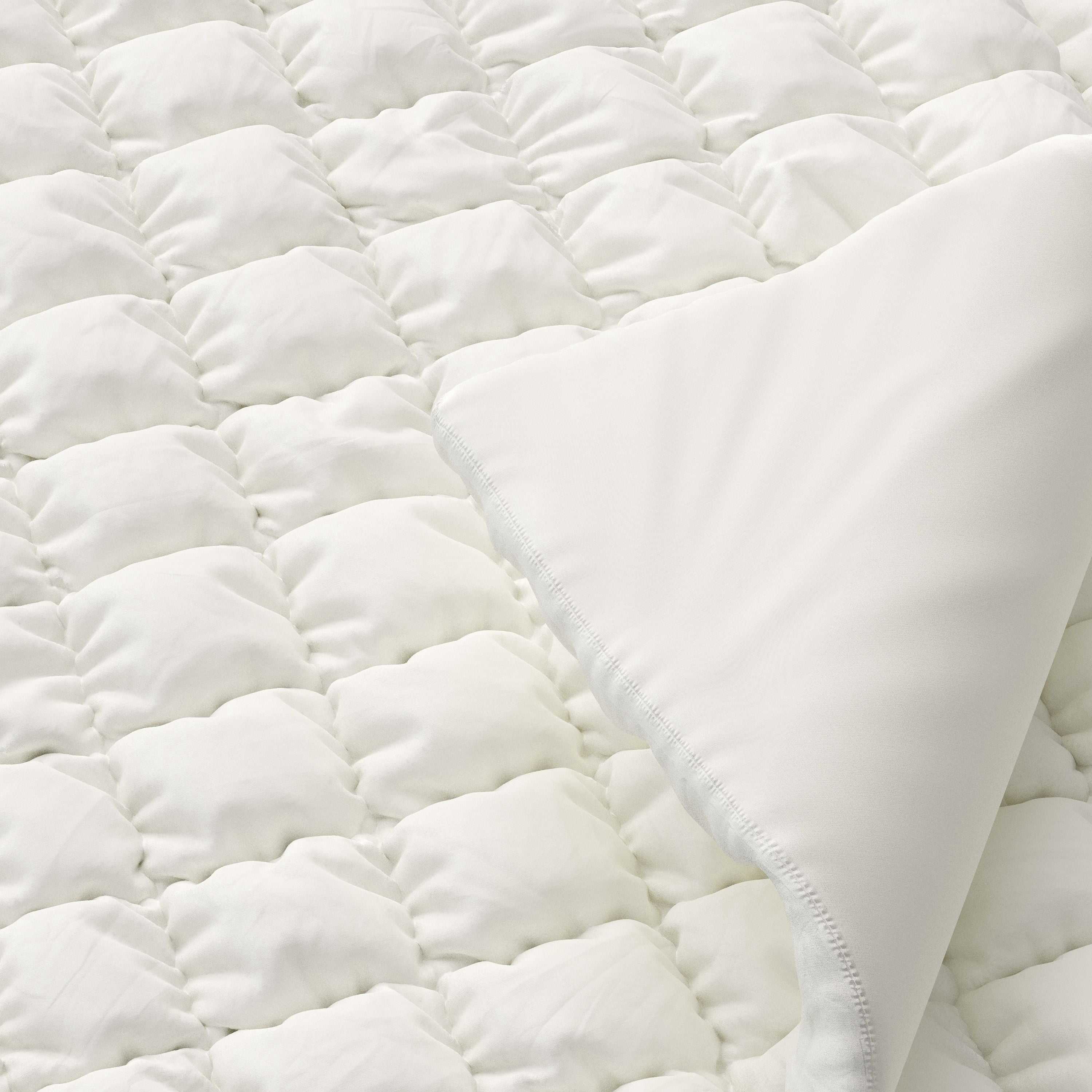 Mainstays Kids White Solid Puffy Comforter Set, Full/Queen, 3 Pieces