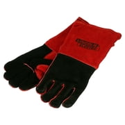 Lincoln Electric Industrial Leather Red and Black Welding Gloves