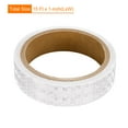 thumbnail image 2 of Uxcell Reflective Tape 2 Roll 15 ft x 1 inch Adhesive High Visibility Safety Tape Reflector White, 2 of 6