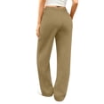thumbnail image 6 of Wide Leg Sweatpants Womens Vintage Drawstring Elastic Waisted Sweat Pants Fashion Baggy Lounge Pants with Pockets 28" 29" Inseam Light Brown XL, 6 of 7