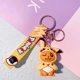 thumbnail image 1 of kendra lindo pikachu llavero par llavero eeveelution llavero pokemon llavero bolsa colgante figura modelo de dibujos animados regalos niños accesible pato cruz vestido llavero, 1 of 4