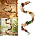 Bird Foraging Chew Toy Wooden Corn Cob Climbing Stand For Bird Cages ...